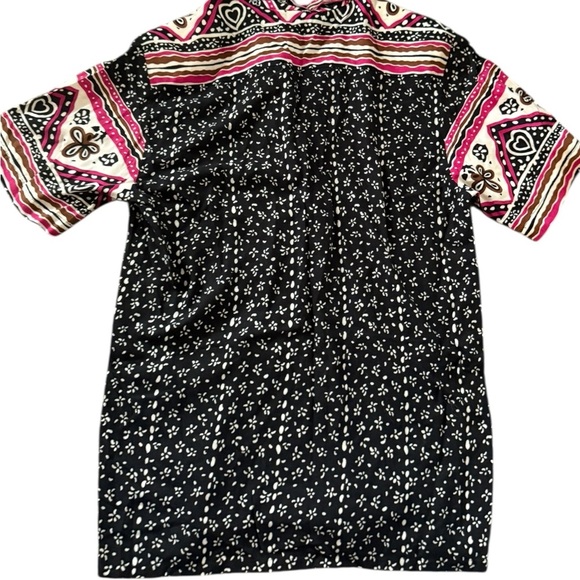 Vintage KORET button-up shirt with bold mixed patterns Small - Picture 2 of 5